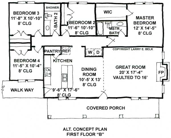 Alternate First Floor Plan B
