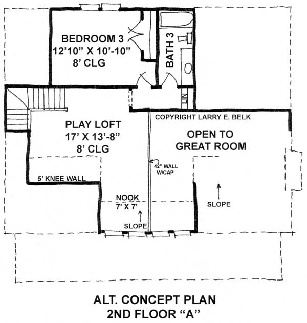 Alternate Second Floor Plan